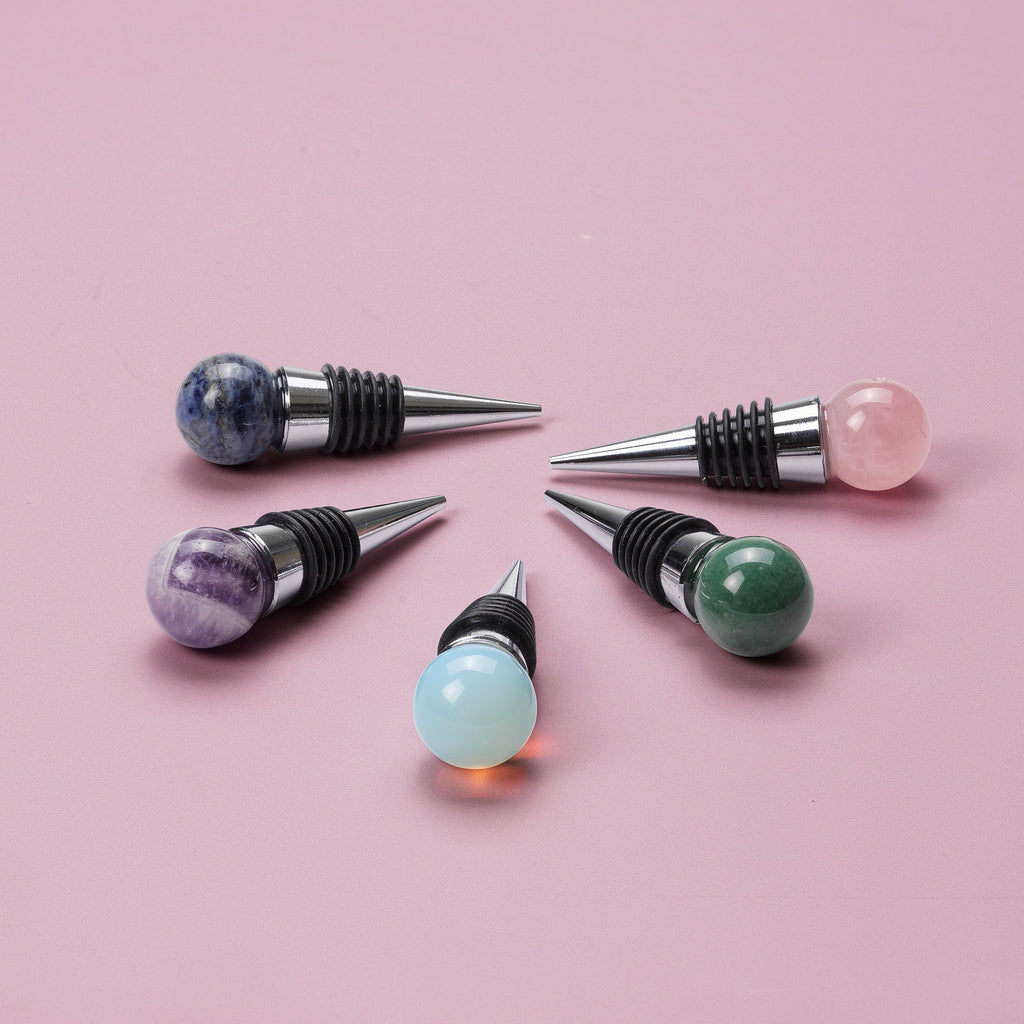 In Flore Gemstone Wine Stoppers